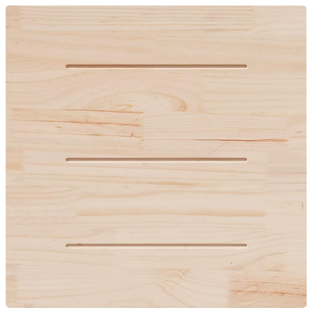 Table Top 40x40x2.5 cm Solid Wood Pine Square Natural 80 cm 80 cm