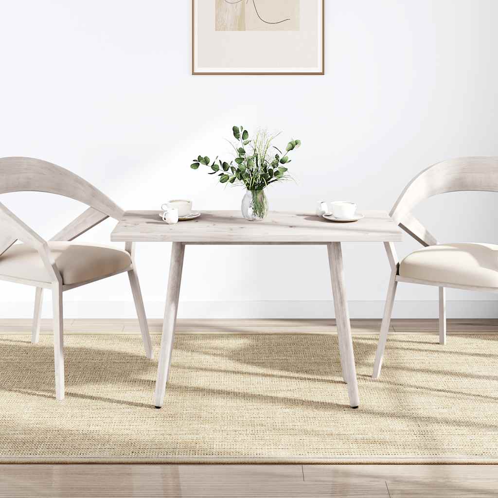 vidaXL Table Top White 100x50x2.5 cm Solid Wood Pine Rectangular 2