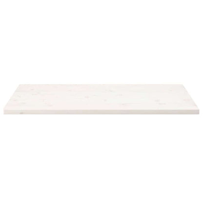 vidaXL Table Top White 100x50x2.5 cm Solid Wood Pine Rectangular 3