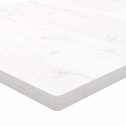 vidaXL Table Top White 100x50x2.5 cm Solid Wood Pine Rectangular 6