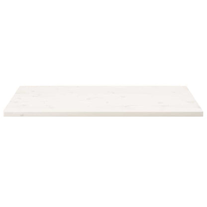 vidaXL Table Top | White | Solid pine wood | 110x55 cm | Rounded corners surface 3