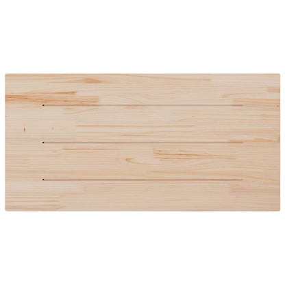 vidaXL Table Top | White | Solid pine wood | 110x55 cm | Rounded corners surface 4
