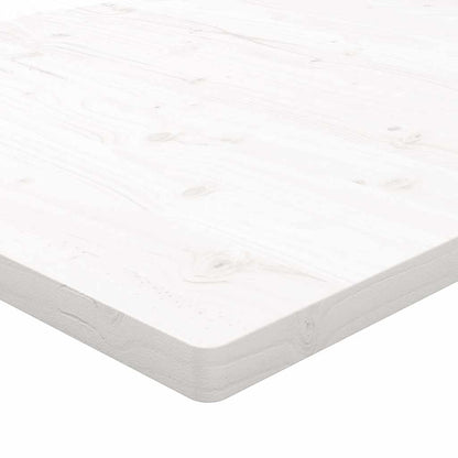 vidaXL Table Top | White | Solid pine wood | 110x55 cm | Rounded corners surface 6