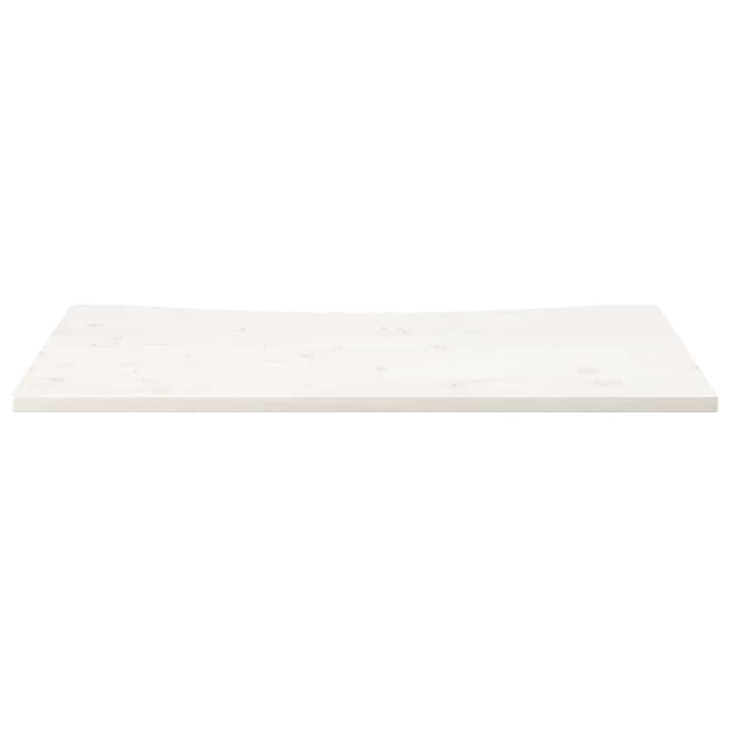 vidaXL Desk Top White 100x50x2.5 cm Solid Wood Pine 3