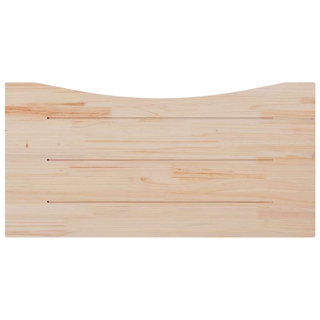 vidaXL Desk Top White 100x50x2.5 cm Solid Wood Pine 4
