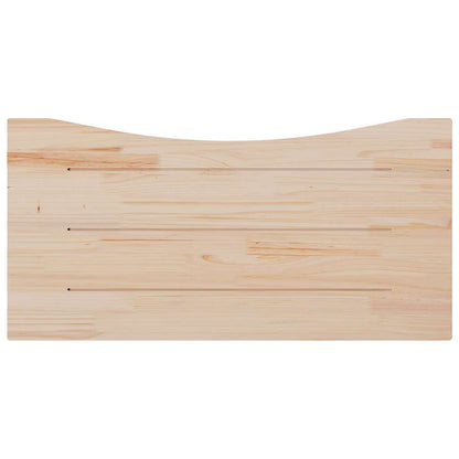 vidaXL Desk Top White 100x50x2.5 cm Solid Wood Pine 4