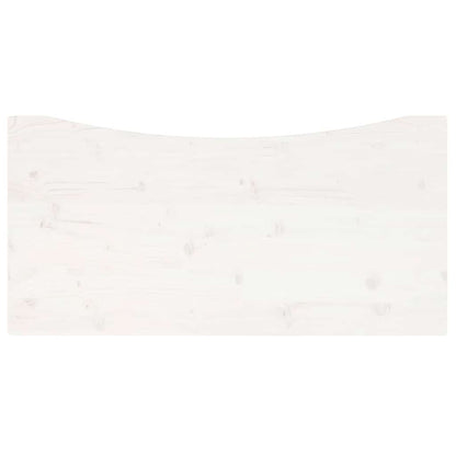 vidaXL Desk Top White 100x50x2.5 cm Solid Wood Pine 5