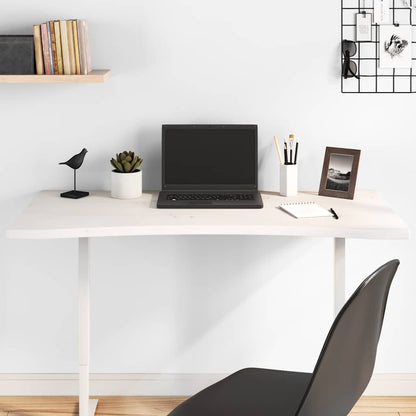 vidaXL Desk Top White 100x50x2.5 cm Solid Wood Pine 1