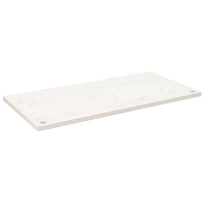 vidaXL Desk Top White 110x55x2.5 cm Solid Wood Pine 2