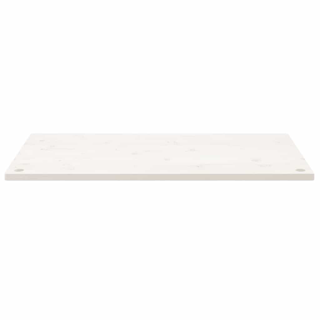 vidaXL Desk Top White 110x55x2.5 cm Solid Wood Pine 3