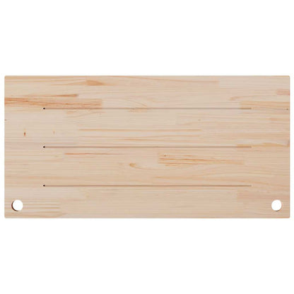 vidaXL Desk Top White 110x55x2.5 cm Solid Wood Pine 4