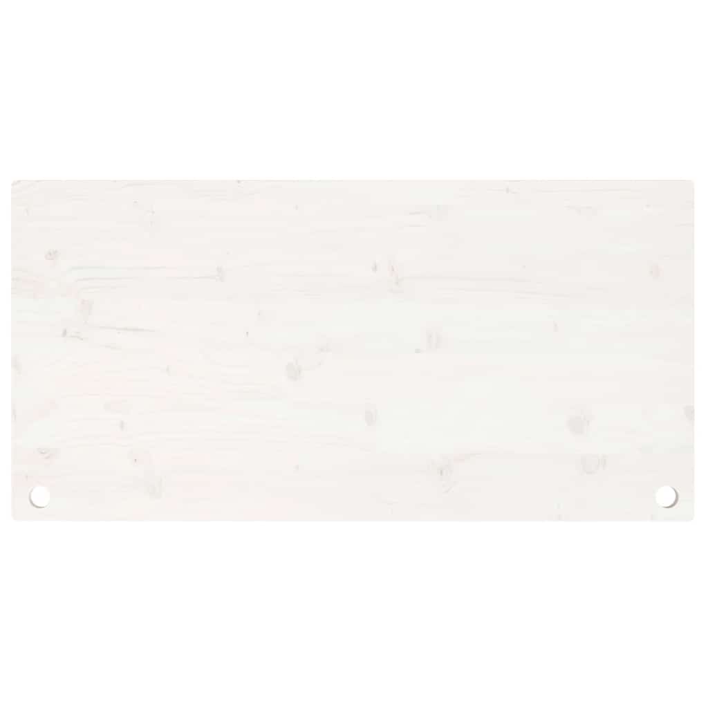 vidaXL Desk Top White 110x55x2.5 cm Solid Wood Pine 5