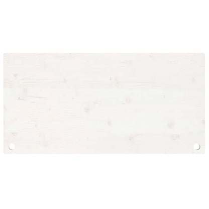 vidaXL Desk Top White 110x55x2.5 cm Solid Wood Pine 5