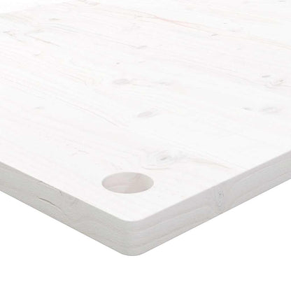 vidaXL Desk Top White 110x55x2.5 cm Solid Wood Pine 6