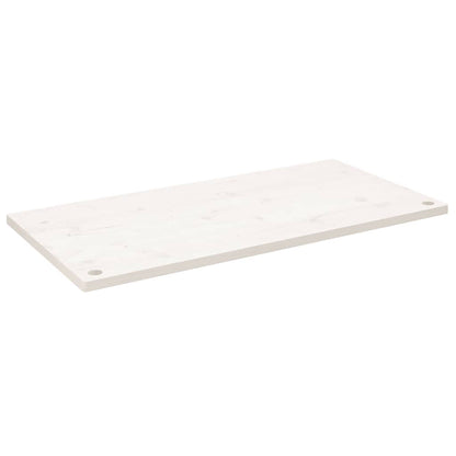 vidaXL Desk Top White 100x60x2.5 cm Solid Wood Pine 2