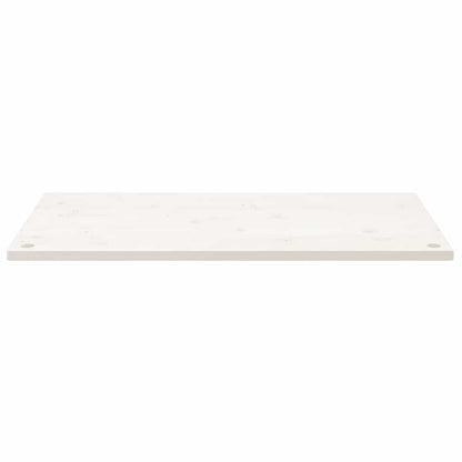 vidaXL Desk Top White 100x60x2.5 cm Solid Wood Pine 3