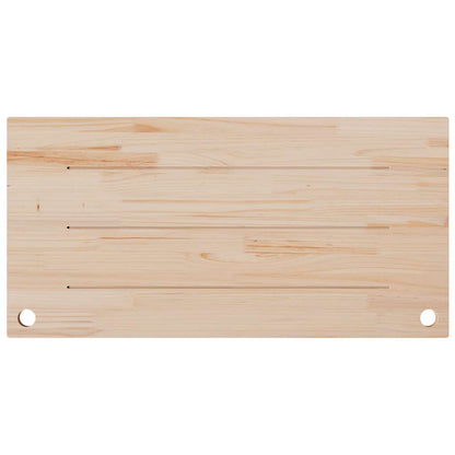vidaXL Desk Top White 100x60x2.5 cm Solid Wood Pine 4