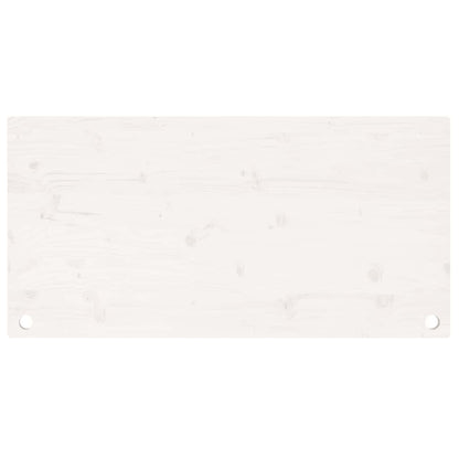 vidaXL Desk Top White 100x60x2.5 cm Solid Wood Pine 5