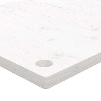 vidaXL Desk Top White 100x60x2.5 cm Solid Wood Pine 6