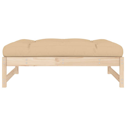 vidaXL Garden Footstool 120x80 cm Solid Wood Pine 4