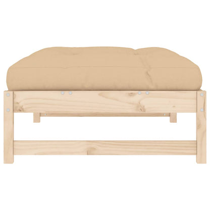 vidaXL Garden Footstool 120x80 cm Solid Wood Pine 5