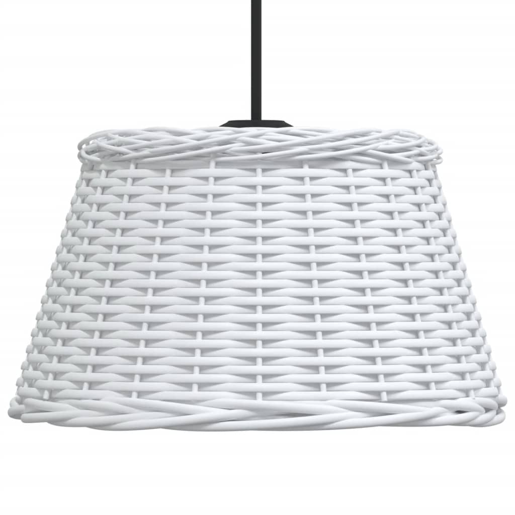vidaXL Ceiling Lamp Shade White Ø50x30 cm Wicker 4