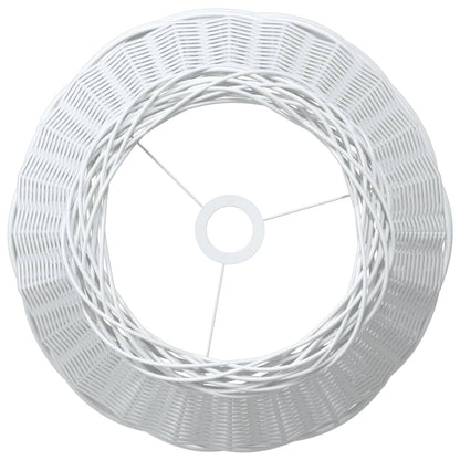 vidaXL Ceiling Lamp Shade White Ø50x30 cm Wicker 5