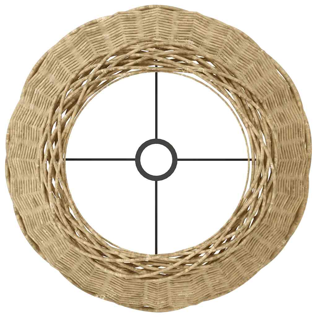 vidaXL Lamp Shade Brown Ø45x28 cm Wicker 4