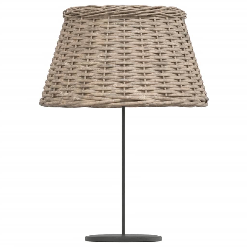 vidaXL Lamp Shade Brown Ø50x30 cm Wicker 4