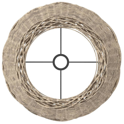 vidaXL Lamp Shade Brown Ø50x30 cm Wicker 5
