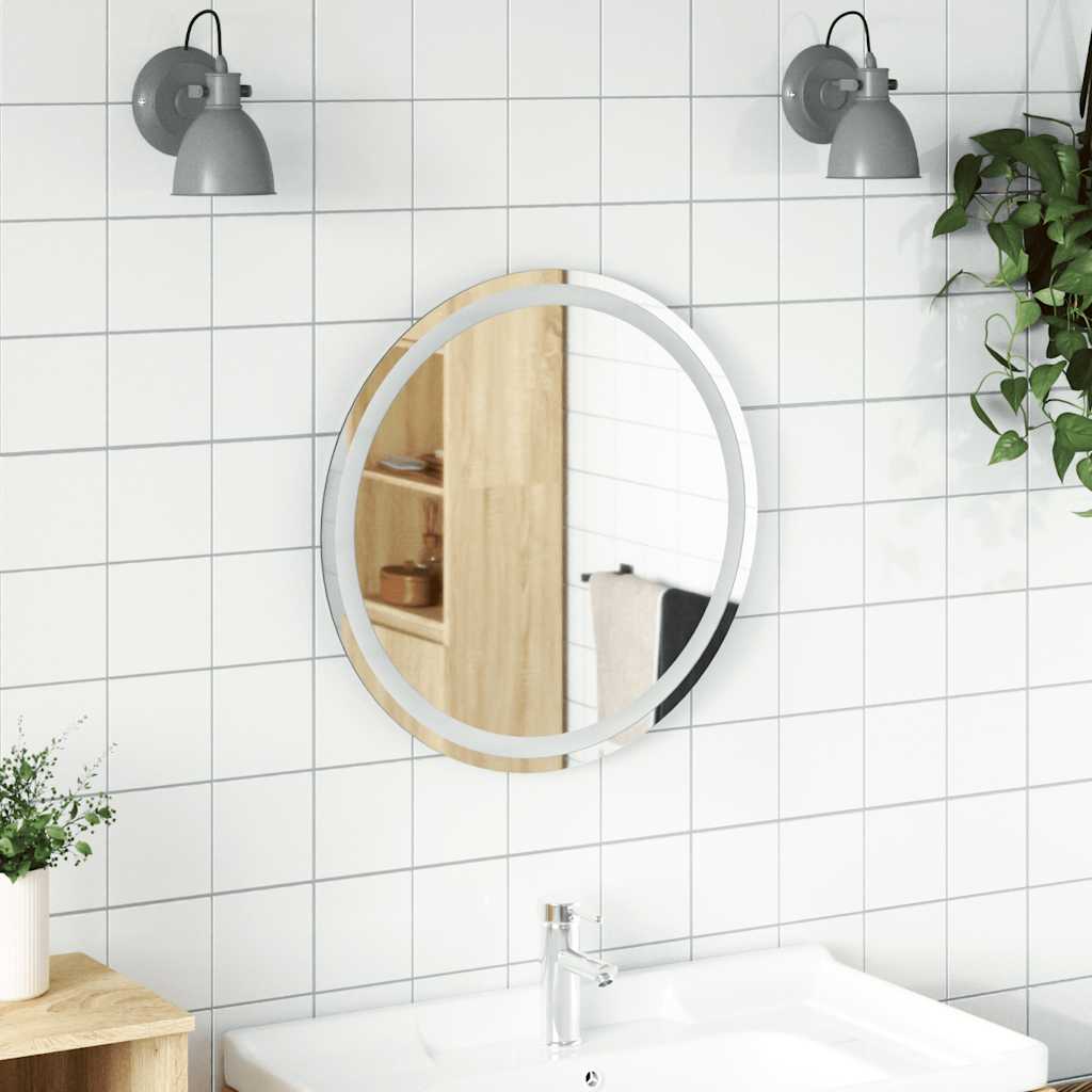 vidaXL LED Bathroom Mirror 60 cm Round 1