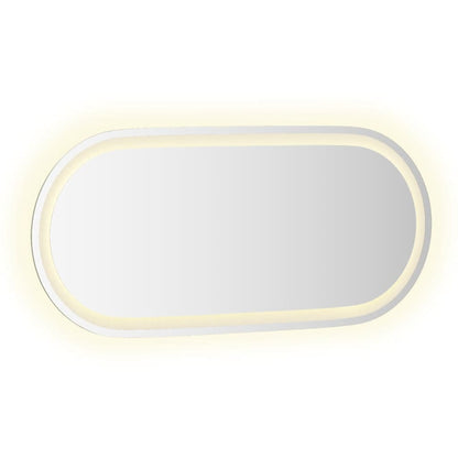 vidaXL LED Bathroom Mirror 80x35 cm Oval 6