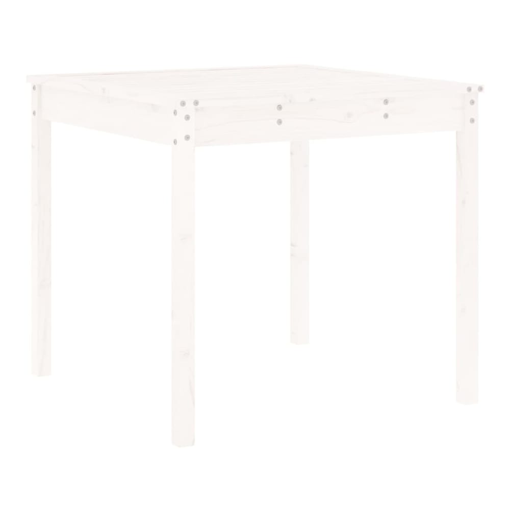 3 Piece Garden Bistro Set Solid Wood Pine White pine