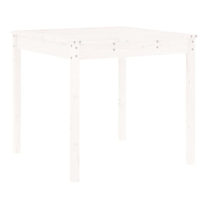 3 Piece Garden Bistro Set Solid Wood Pine White pine