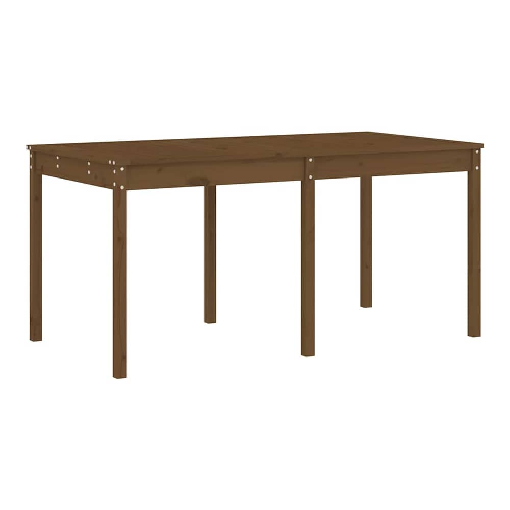 13 Piece Garden Dining Set Solid Wood Pine Honey brown pine