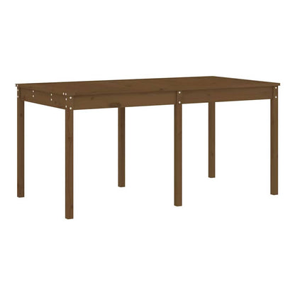13 Piece Garden Dining Set Solid Wood Pine Honey brown pine