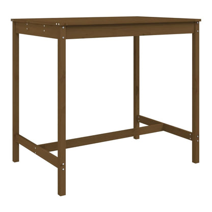 5 Piece Garden Bar Set Solid Wood Pine Honey brown pine