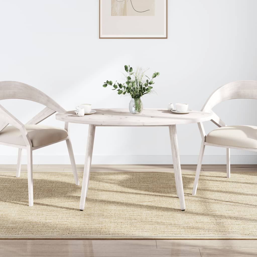 vidaXL Table Top White 100x50x2.5 cm Solid Wood Pine Oval 2