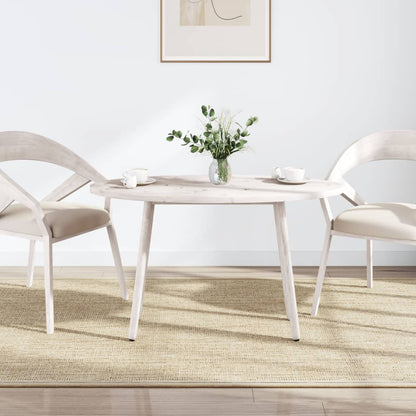 vidaXL Table Top White 100x50x2.5 cm Solid Wood Pine Oval 2