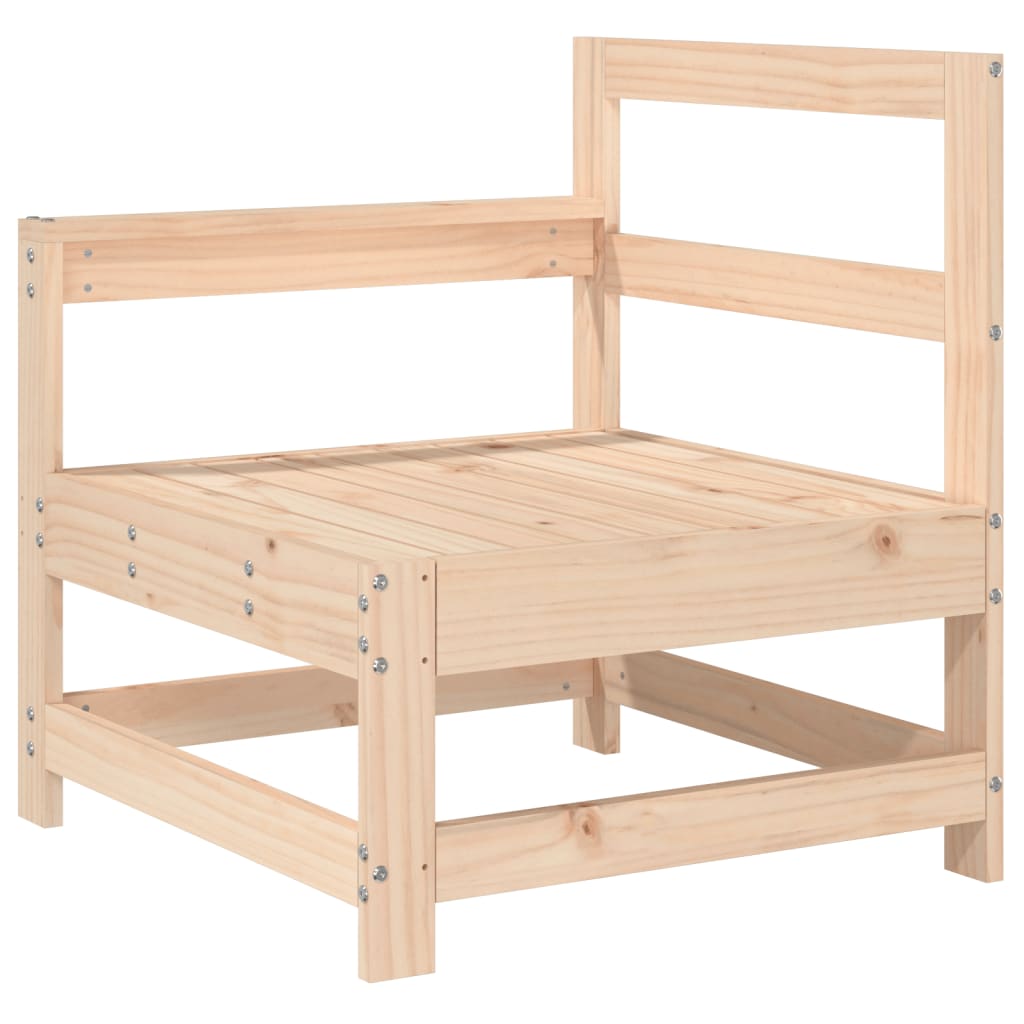 3 Piece Garden Lounge Set Solid Wood Pine Untreated Pinewood 3-seater sofa