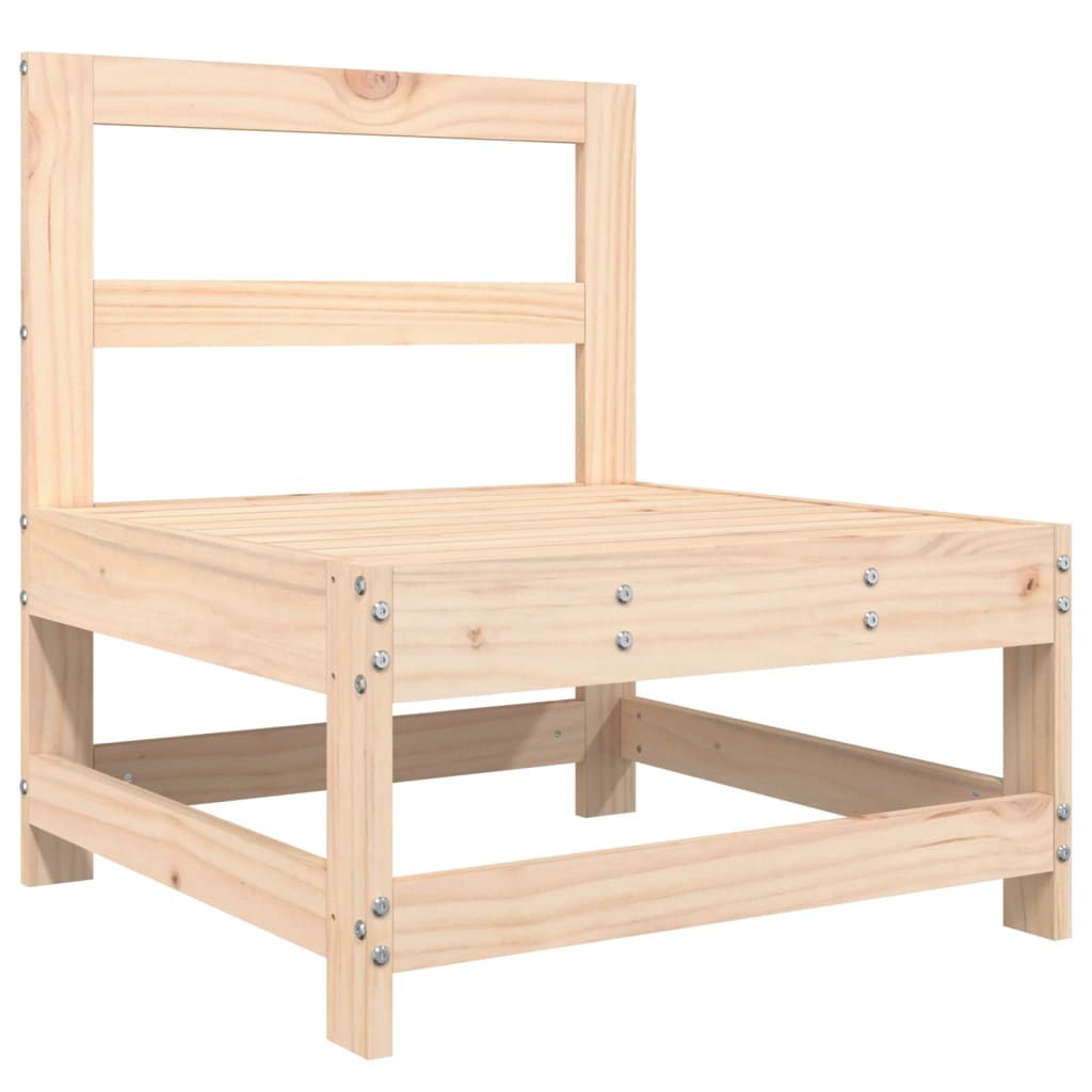3 Piece Garden Lounge Set Solid Wood Pine Untreated Pinewood 3-seater sofa