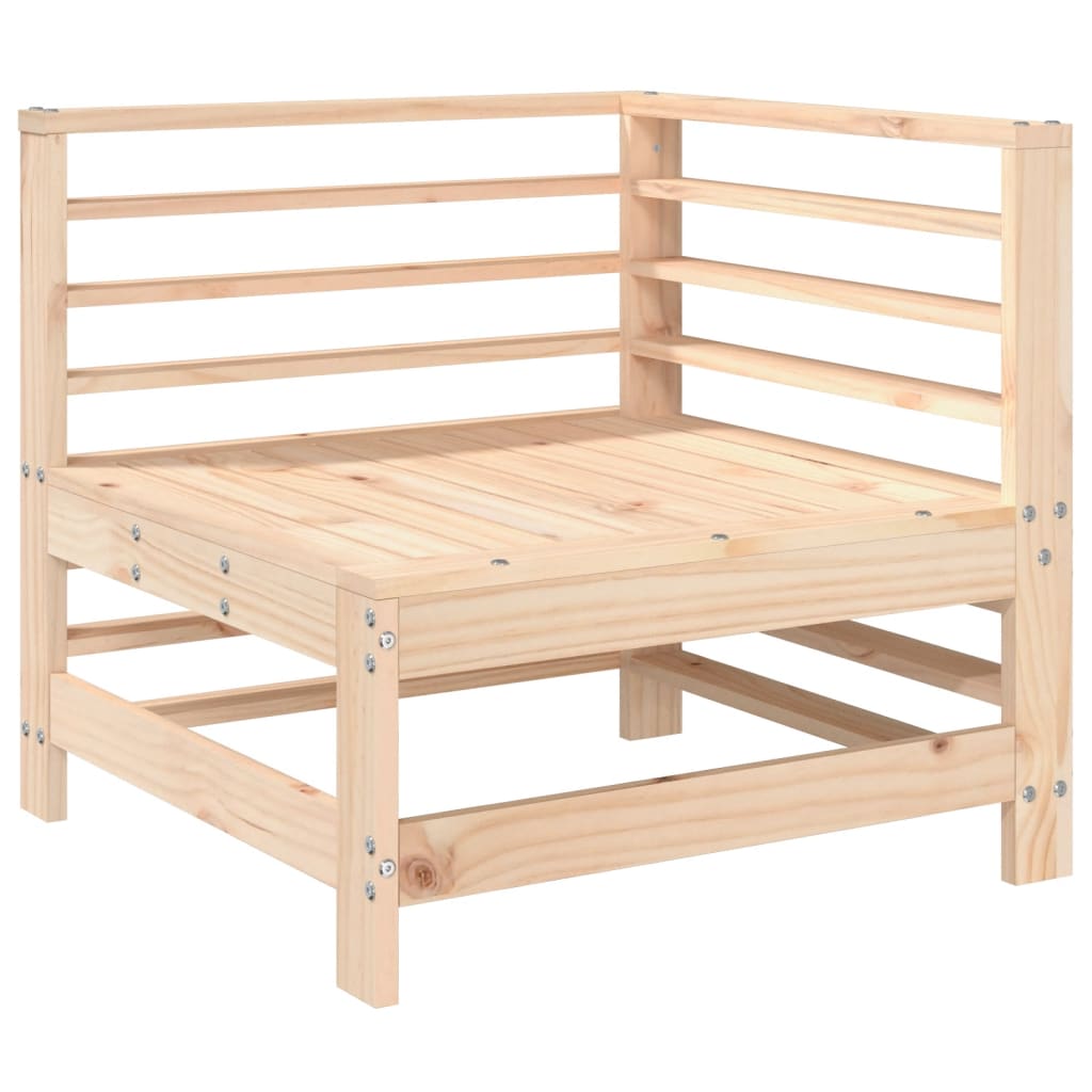 vidaXL Garden Corner Sofa Solid Wood Pine 2