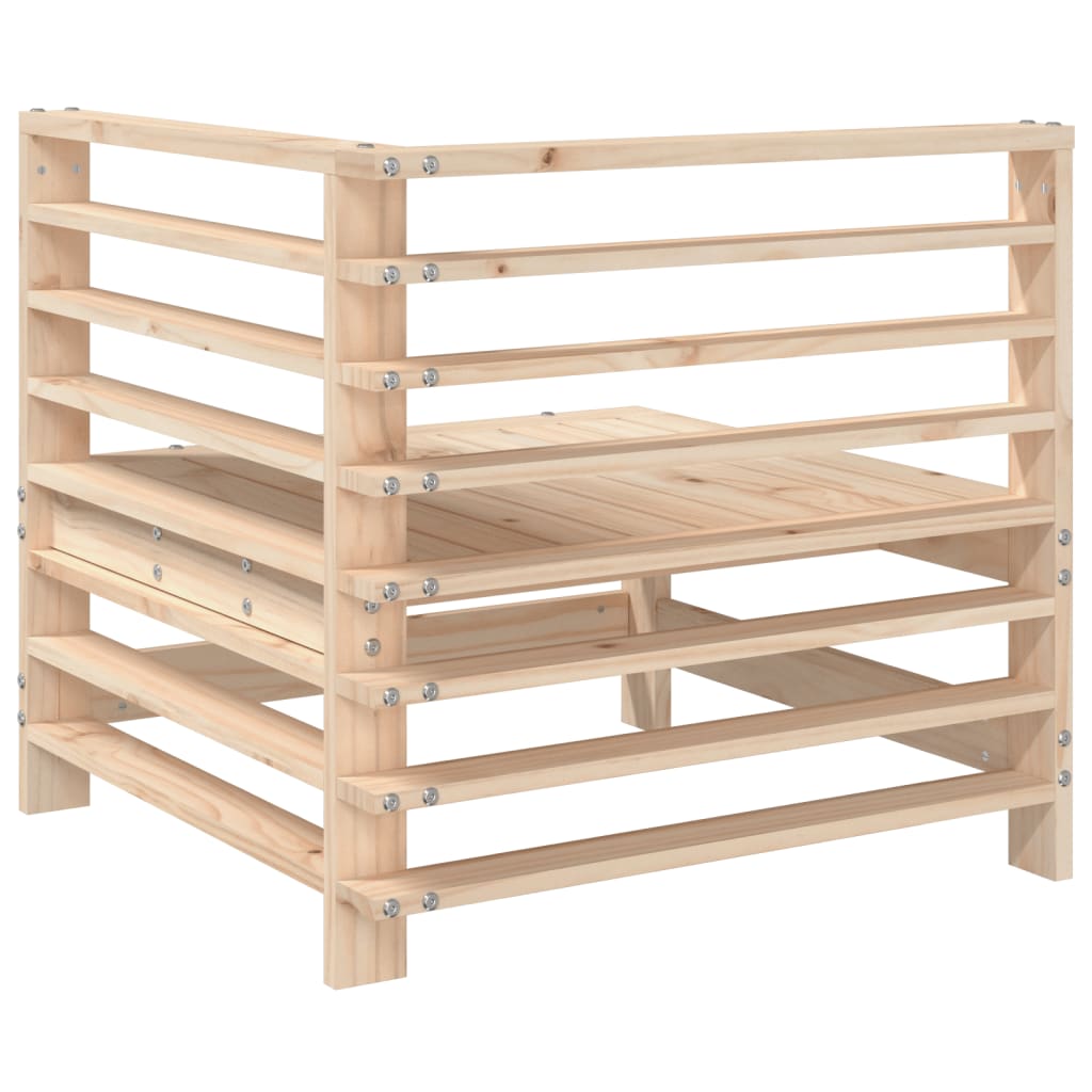 vidaXL Garden Corner Sofa Solid Wood Pine 5