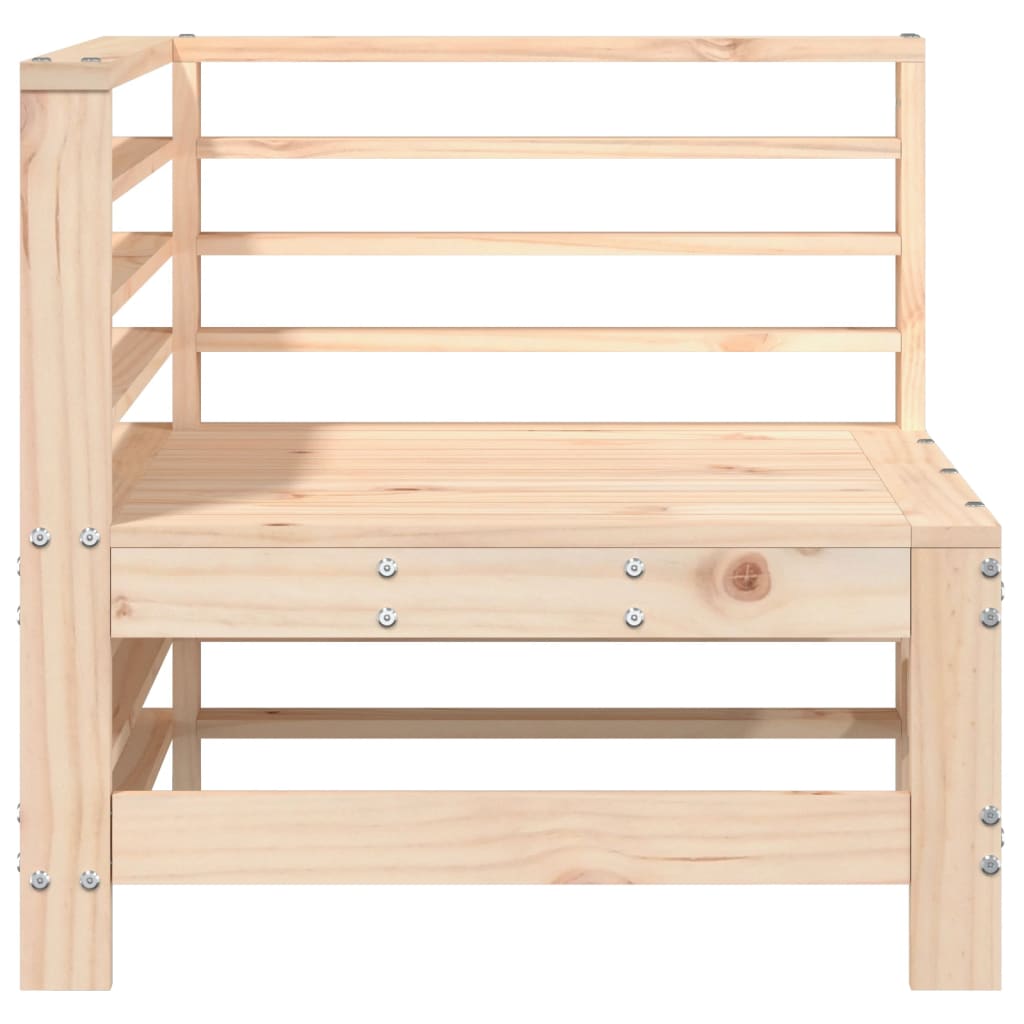 vidaXL Garden Corner Sofa Solid Wood Pine 3