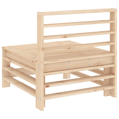 vidaXL Garden Middle Sofa Solid Wood Pine 5