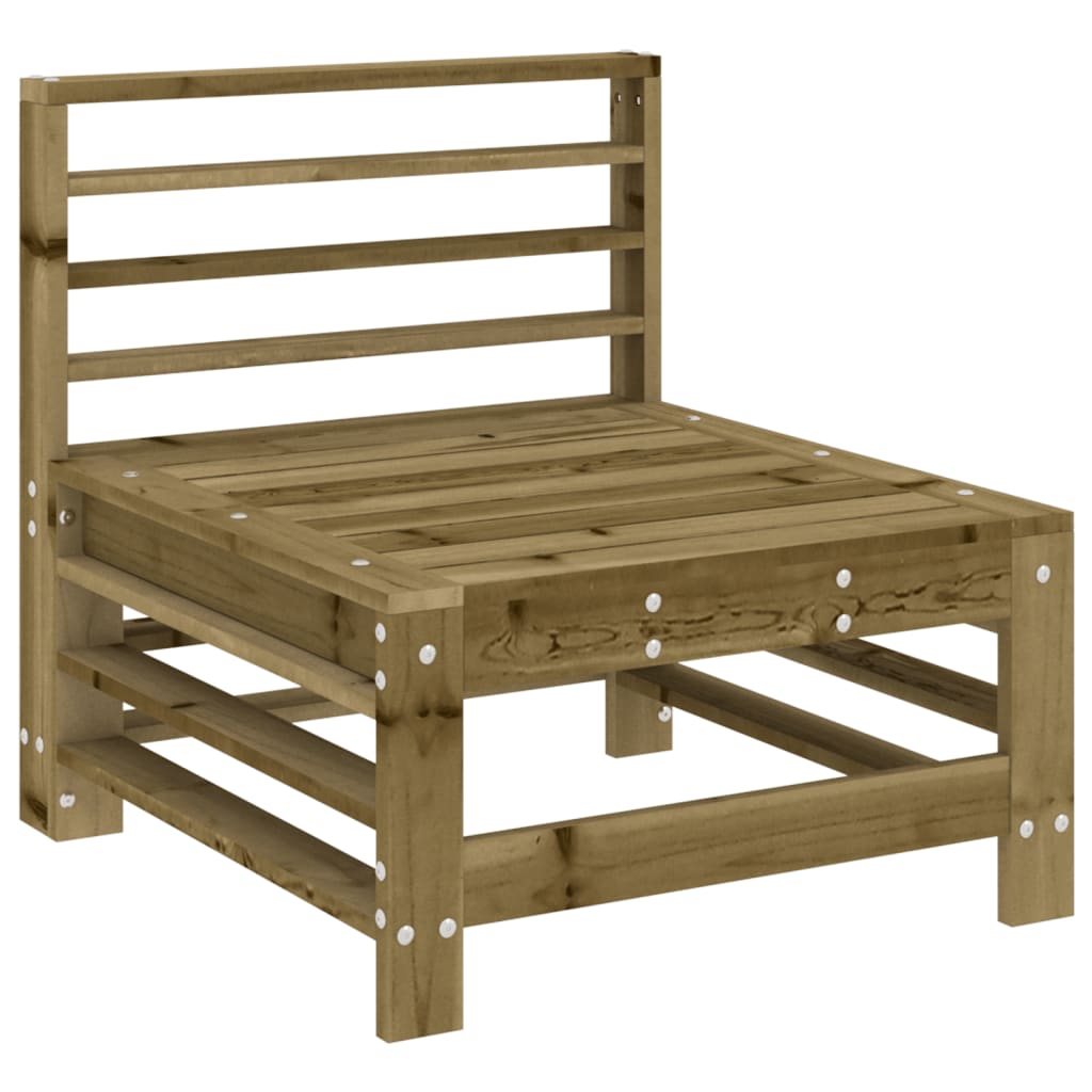 vidaXL Garden Middle Sofa Impregnated Wood Pine 2
