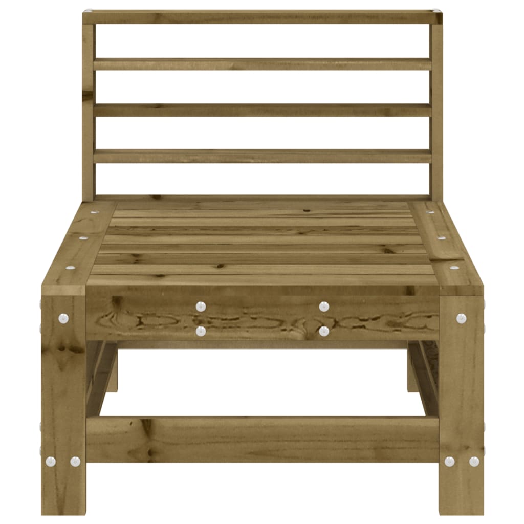 vidaXL Garden Middle Sofa Impregnated Wood Pine 3