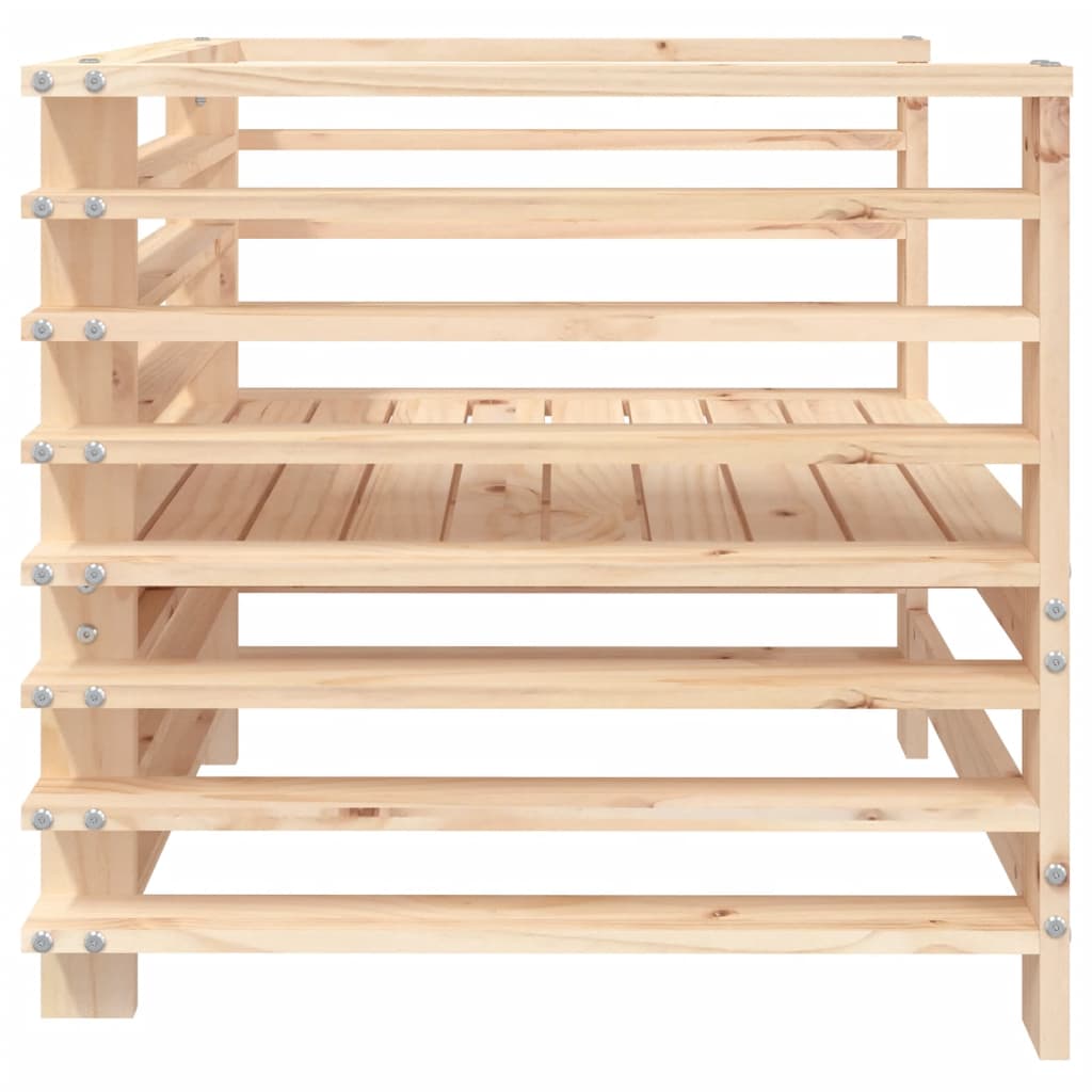 vidaXL Garden Chairs 2 pcs Solid Wood Pine 5