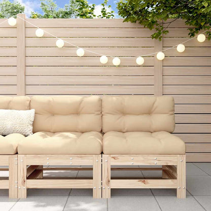 vidaXL Garden Middle Sofas 2 pcs Solid Wood Pine Middle Sofa (2 pcs)
