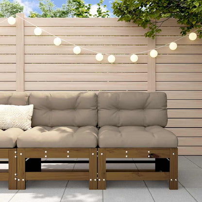 vidaXL Garden Middle Sofas 2 pcs Solid Wood Pine Middle Sofa (2 pcs)